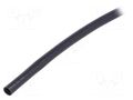 Insulating tube; PVC; black; -20÷125°C; Øint: 2.5mm; L: 10m; UL94V-0 SIGI PVC125-2.5-BK-10