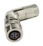 SENSOR CONNECTOR, M12, PLUG, 4POS 21038813430