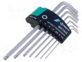 Wrench-set; Hex Plus key; 7pcs. WERA WERA.950PKL/7SM