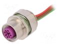 Connector: M12; socket; PIN: 5; female; cables; B code-Profibus LUMBERG AUTOMATION 0976PFC151