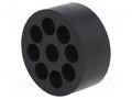 Insert for gland; 6.9mm; M40; IP54; NBR caoutchouc; Holes no: 9 LAPP SKINTOP-DIX-M40969