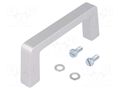 Holder; aluminium; grey; H: 40mm; L: 102mm; W: 12.2mm; handle MENTOR MR-268.2
