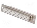 Connector: D-Sub; PIN: 37; plug; female; for cable; 3A; 250V; white MH CONNECTORS MHDBC37SS-NW