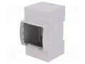 Enclosure: for DIN rail mounting; Y: 90mm; X: 53.5mm; Z: 62mm; grey ITALTRONIC IT-25.0310000.BL