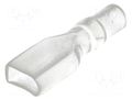 Terminals cover; straight; for push-on 6.3mm connectors; PVC ERGOM ST-005-OK