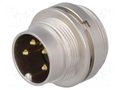 Connector: M16; socket; male; PIN: 4; 5A; 250V; soldering; IP40 LUMBERG SFV40