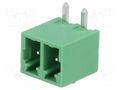 Connector: pluggable terminal block; socket; male; 7A; 250V; PIN: 2 DEGSON ELECTRONICS 15EDGRC3.81-02P