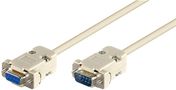 D-SUB 9-Pin Extension Cable, Male/Female, Serial 1:1, 5 m, grey - D-SUB/RS-232 male (9-pin) > D-SUB/RS-232 female (9-pin) 50225