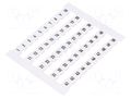 Marker; horizontal; white; 5mm; Marking: 1-50 WEIDMÜLLER DEK5-FW1-50