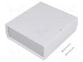 Enclosure: with panel; CAB; X: 129mm; Y: 134mm; Z: 47mm; ABS TEKO 011.5