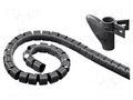 Spiral wrapping; ØBundle : 20mm; L: 2.5m; Body: black Goobay WT-25/BK