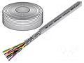 Wire; UNITRONIC® LiYCY (TP); 10x2x0.14mm2; PVC; grey; 350V LAPP LIYCY-TP-10X2X0.14