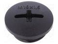 Stopper; M16; 1.5; IP68; polyamide; black; SKINDICHT®; with seal LAPP BLK-GL-M16+O-R9005