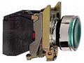 Switch: push-button; 22mm; Stabl.pos: 1; NC + NO; green; LED; 24V SCHNEIDER ELECTRIC XB4BW33B5