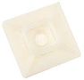 CABLE TIE MOUNT, 4-WAY, 25MML X 25MMW, NYLON, PK100, NATURAL CTB1X1NTA-C