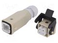 Connector: HDC; male + female; 10A; 400V; PIN: 4; 3+PE; size A3; M20 AMPHENOL C146-10E0039224