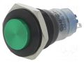 Switch: vandal resistant; Pos: 2; SPDT; 0.5A/220VAC; 1A/24VDC; IP40 ONPOW V16-21-G-A