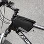 Wozinsky frame bike bag + detachable phone cover up to 6.5 "1.5l black (WBB7BK), Wozinsky 5907769312199 5907769312199