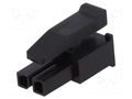 Connector: wire-wire; plug; female; PIN: 2; Micro MATE-N-LOK; 250V TE Connectivity 1445022-2