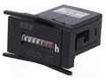 Counter: electromechanical; working time; mechanical indicator F&F CLG-15T