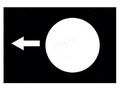 Label; black; Button marking: arrow; control cassette; 30x40mm SCHNEIDER ELECTRIC ZB2BY2910