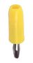 BANANA PLUG, SOLDERLESS, YELLOW SPC15250