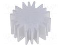 Heatsink; LED; Ø: 20mm; H: 10mm; 6.3K/W FISCHER ELEKTRONIK SK58510AL