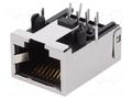 Connector: RJ45; socket; PIN: 8; Cat: 5,5e; shielded,low profile MOLEX MX-44661-0001