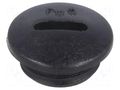 Stopper; PG9; IP54; polyamide; black; V-N-FS; Thread: PG; 6mm HUMMEL HUMMEL-1251090111
