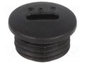 Stopper; PG7; IP54; polyamide; black; V-N-FS; Thread: PG; 6mm HUMMEL HUMMEL-1251070111