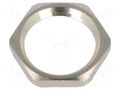 Nut; with earthing; PG9; brass; Thk: 2.8mm; Spanner: 18mm; Thread: PG HUMMEL HUMMEL-1167090001