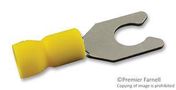 TERMINAL, SPADE/FORK, 1/4IN CRIMP YELLOW MC29430