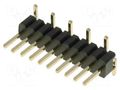 Connector: pin strips; pin header; male; PIN: 10; vertical; SMT CONNFLY ZL321-10P