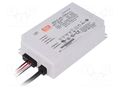 Power supply: switching; LED; 65W; 69÷93VDC; 700mA; 180÷295VAC MEAN WELL ODLC-65-700