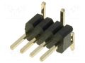 Connector: pin strips; pin header; male; PIN: 4; vertical; SMT; 1x4 CONNFLY ZL321-4P
