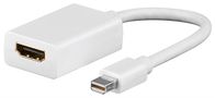 Mini DisplayPort™/HDMI™ Adapter Cable 1.1, 0.15 m, white - Mini DisplayPort male > HDMI™ female (Type A) 51729