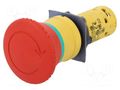 Switch: emergency stop; 22mm; Stabl.pos: 2; NC + NO; red; none; IP54 SCHNEIDER ELECTRIC XB7NS8445