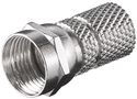 Twist-On F-Connector 7.3 mm, zinc - twist-on adapter made of zinc with nickel contacts 51855