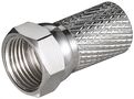 Twist-On F-Connector 7.0 mm - twist-on adapter made of zinc with nickel contacts 51864