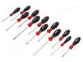 Kit: screwdrivers; Phillips cross,Pozidriv cross,slot,Torx WIHA WIHA.302HK12