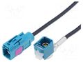 Cable; Fakra socket,Fakra socket angled; angled,straight; 2m 4CARMEDIA ZRS-FAKRA.F/F90.02