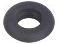 Grommet; Ømount.hole: 13.8mm; Øhole: 11.2mm; rubber; black FIX&FASTEN FIX-GR-77