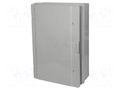 Enclosure: wall mounting; X: 410mm; Y: 610mm; Z: 202mm; ABS; grey PAWBOL PW-C.1603