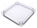 Cover; X: 190mm; Y: 190mm; Z: 30mm; polycarbonate FIBOX EKH30-T