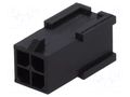 Connector: wire-board; plug; male; PIN: 4; Micro MATE-N-LOK; 3mm TE Connectivity 794616-4