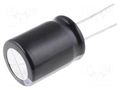 Capacitor: electrolytic; THT; 22uF; 450VDC; Ø12x25mm; Pitch: 5mm Elite PV2W220MNN1225