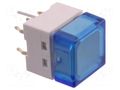 Switch: keypad; Pos: 2; SPST-NO; 0.05A/24VDC; blue; LED; blue; THT OMRON Electronic Components B3W-9000-B1B