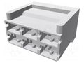 Terminals cover; male; snap fastener; ways: 6; black TE Connectivity 926330-1