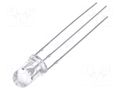 LED; red/green; 5mm; 30°; Front: convex; 12÷15VDC; No.of term: 3 OPTOSUPPLY OSRPMC5B31A-12V