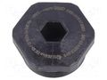 Stopper; PG11; IP68; polyamide; black; V-Ex; Thread: PG; -20÷90°C HUMMEL HUMMEL-1297110111